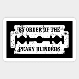 By Order Of The Peaky Blinders Razor Blade Sticker